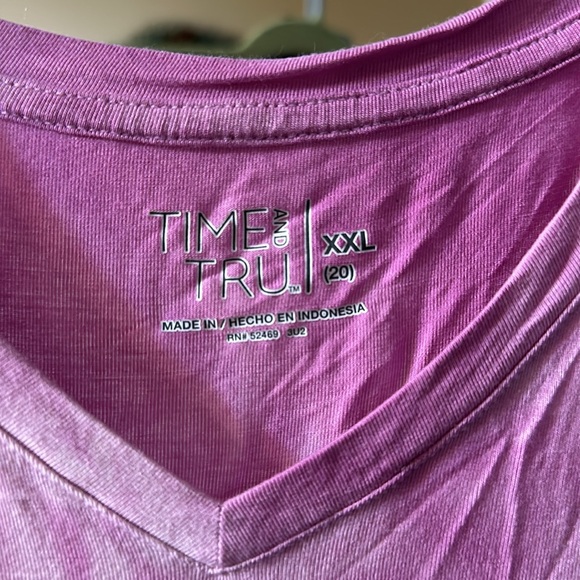 Time and true pink tie die short sleeve - Picture 2 of 3